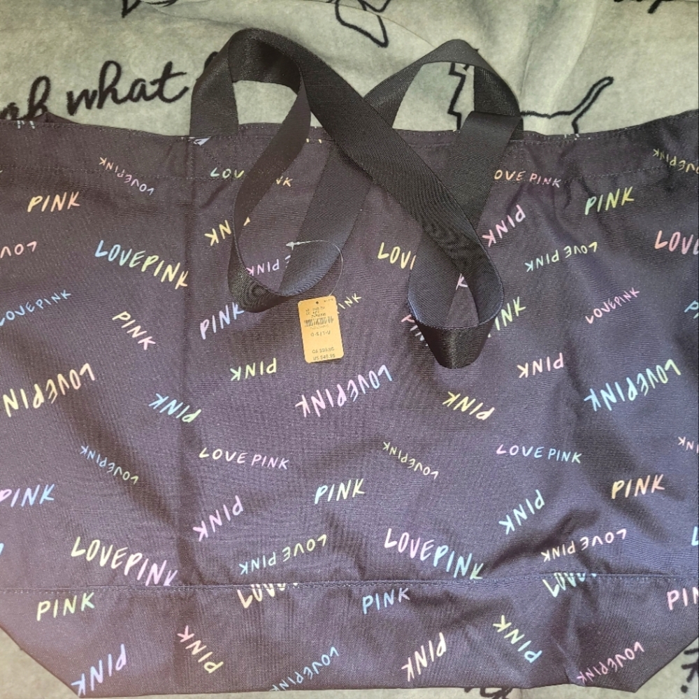 PINK Victoria's Secret RAINBOW PASTEL PRINT! FULL ZIP